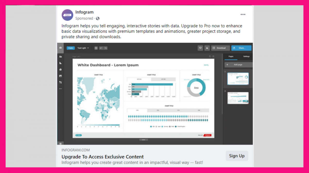 Infogram Social Campaign